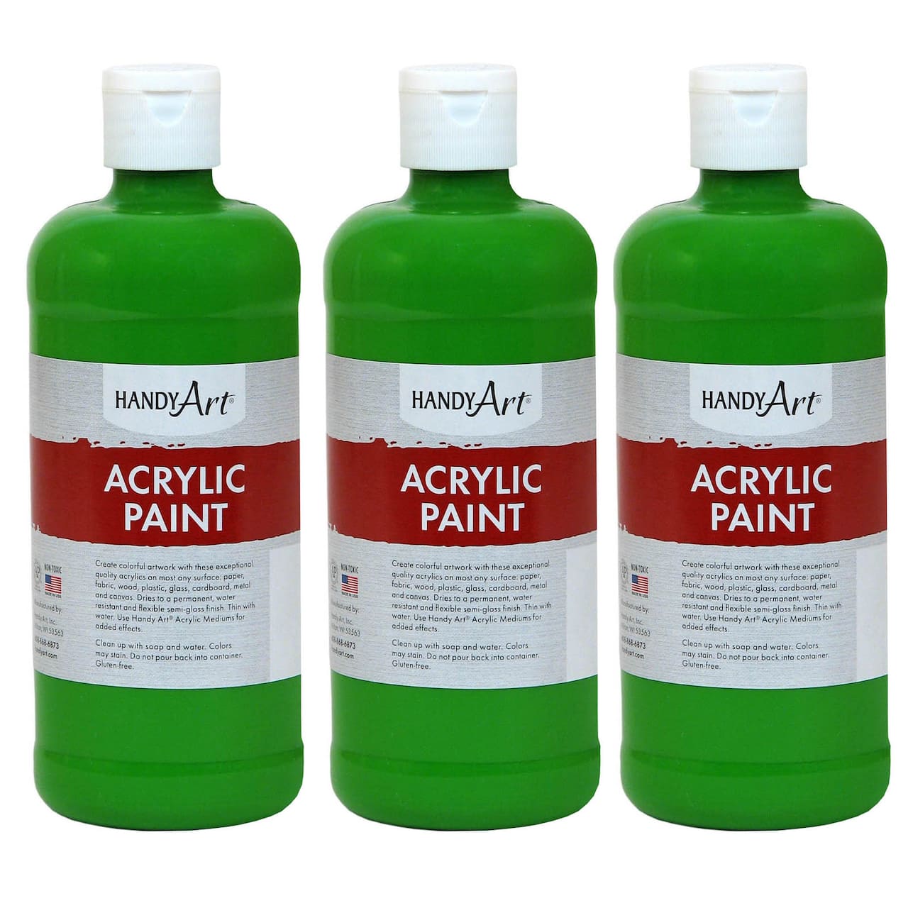 4 Packs: 3 ct. (12 total) Handy Art® Acrylic Paint